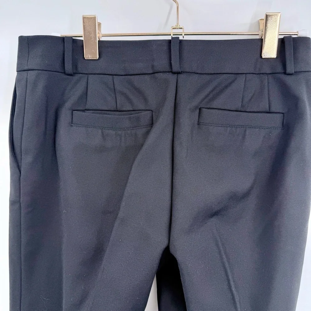 KATE SPADE Black Jackie Bow Stud Cropped Dress Pants 00